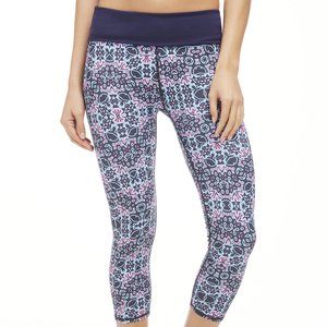 Fabletics Blue Crop Leggings NEW XS